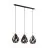 Eglo Suspension Luminaire Carlton 1 Noir, Cuivre | Convient pour 3x E27