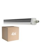 Voordeelpak 4x Ledvance Waterdicht Montagebalk Vochtbestendig FLEX Doorvoerbedrading PC 42W 6900lm - 865 Daglicht | 150cm -Vervangt 2x58W
