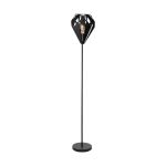 Eglo Vloerlamp Carlton 5 Staal Zwart | IP20 - Geschikt voor 1x E27 